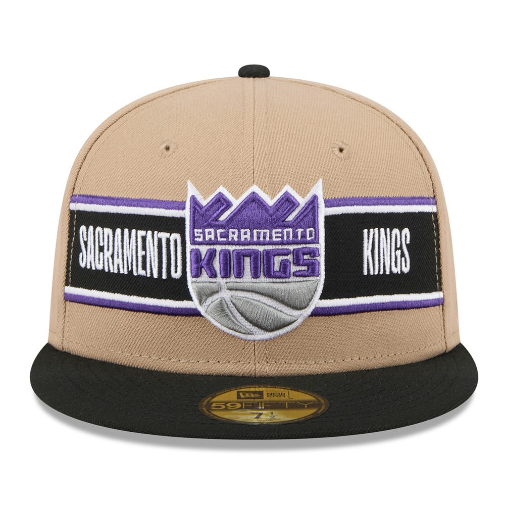 Sacramento Kings 2024 NBA Draft 59FIFTY Fitted Hat - Tan/Black | New Era discount
