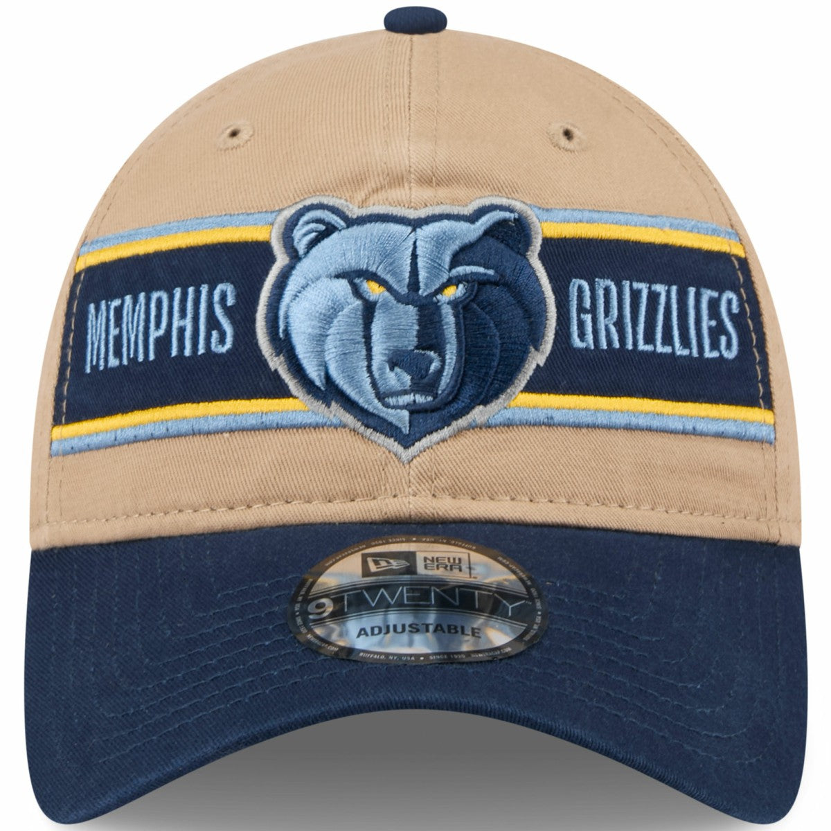 Memphis Grizzlies 2024 NBA Draft 9TWENTY Adjustable Hat - Tan/Navy | New Era shop