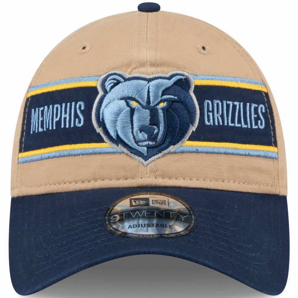 Memphis Grizzlies 2024 NBA Draft 9TWENTY Adjustable Hat - Tan/Navy | New Era shop