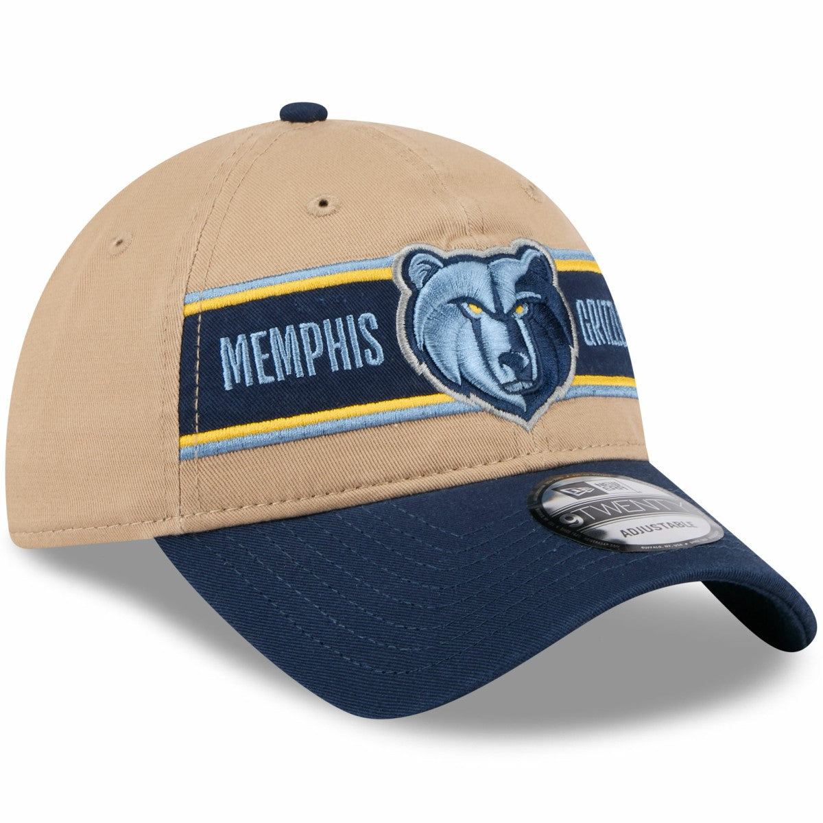 Memphis Grizzlies 2024 NBA Draft 9TWENTY Adjustable Hat - Tan/Navy | New Era shop