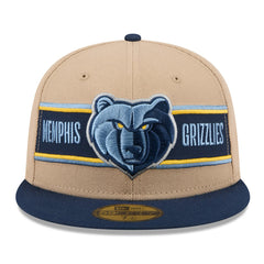 Memphis Grizzlies 2024 NBA Draft 59FIFTY Fitted Hat - Tan/Navy | New Era discount