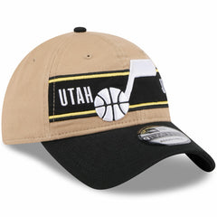Utah Jazz 2024 NBA Draft 9TWENTY Adjustable Hat - Tan/Black | New Era cheap