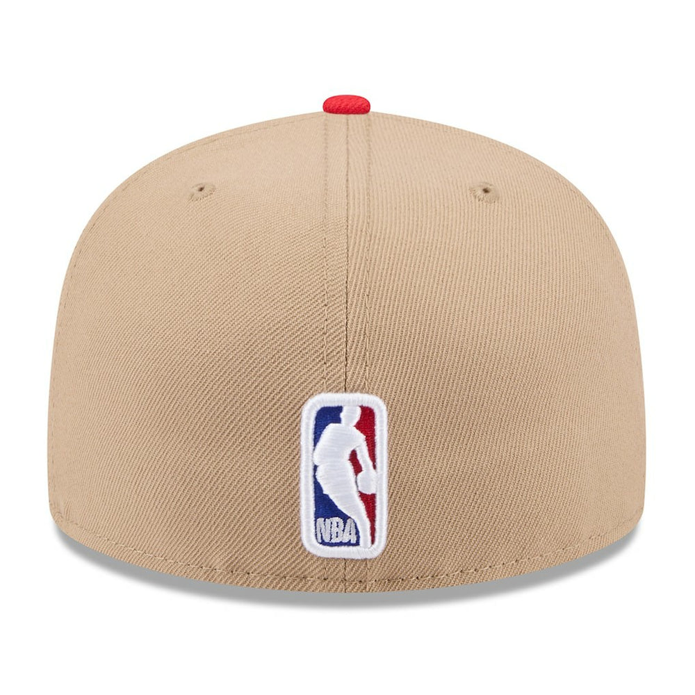 Atlanta Hawks 2024 NBA Draft 59FIFTY Fitted Hat - Tan/Red | New Era cheap