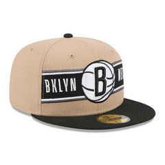 Brooklyn Nets 2024 NBA Draft 59FIFTY Fitted Hat - Tan/Black | New Era on sale