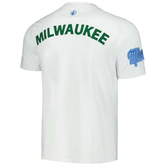 Milwaukee Bucks FISLL Unisex Heritage Crest T-Shirt - White shop