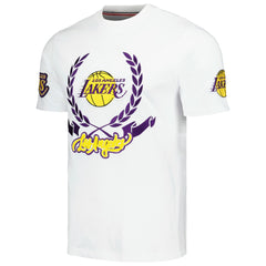 Los Angeles Lakers FISLL Unisex Heritage Crest T-Shirt - White discount