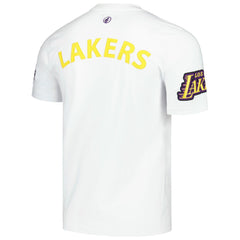 Los Angeles Lakers FISLL Unisex Heritage Crest T-Shirt - White discount