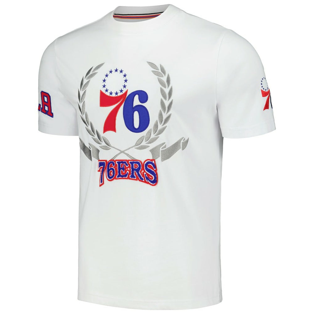 Philadelphia 76ers FISLL Unisex Heritage Crest T-Shirt - White discount