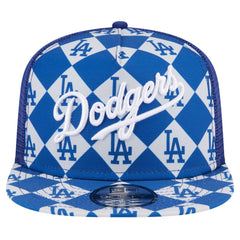 Los Angeles Dodgers Seeing Diamonds A-Frame Trucker 9FIFTY Snapback Hat - Royal | New Era