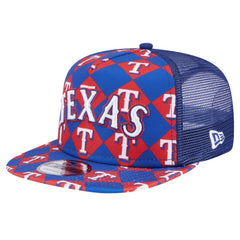 Texas Rangers Seeing Diamonds A-Frame Trucker 9FIFTY Snapback Hat - Royal | New Era