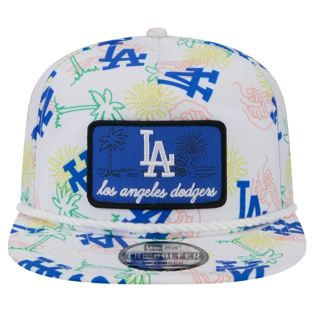 Los Angeles Dodgers Islander Golfer Snapback Hat - White | New Era