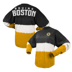 Boston Bruins Fanatics Women's Ombre Long Sleeve T-Shirt Black/Gold