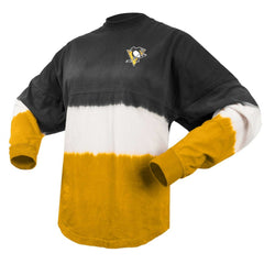 Pittsburgh Penguins Fanatics Women's Ombre Long Sleeve T-Shirt Black/Gold