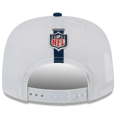Dallas Cowboys New Era 2024 NFL Training Camp Golfer Snapback Hat - White/Navy on sale
