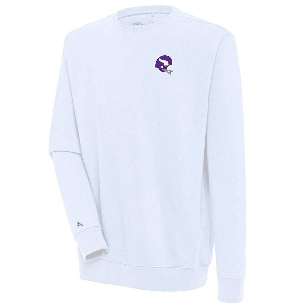 Minnesota Vikings Antigua Victory Crewneck Pullover Sweatshirt - White online