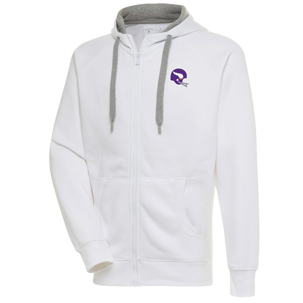 Minnesota Vikings Antigua Victory Full-Zip Hoodie - White sale