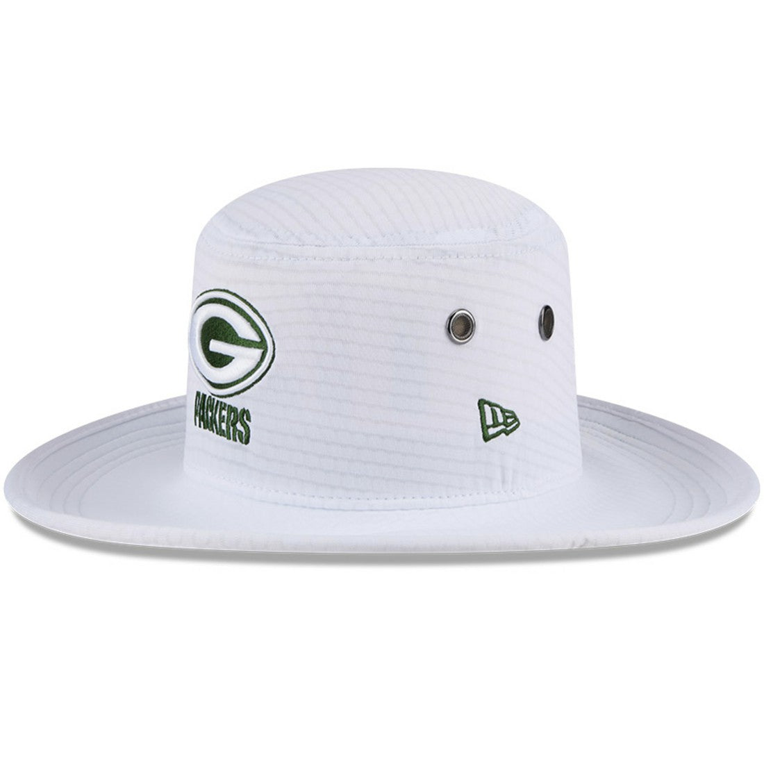 Green Bay Packers New Era 2024 NFL Training Camp Panama Bucket Hat - White online