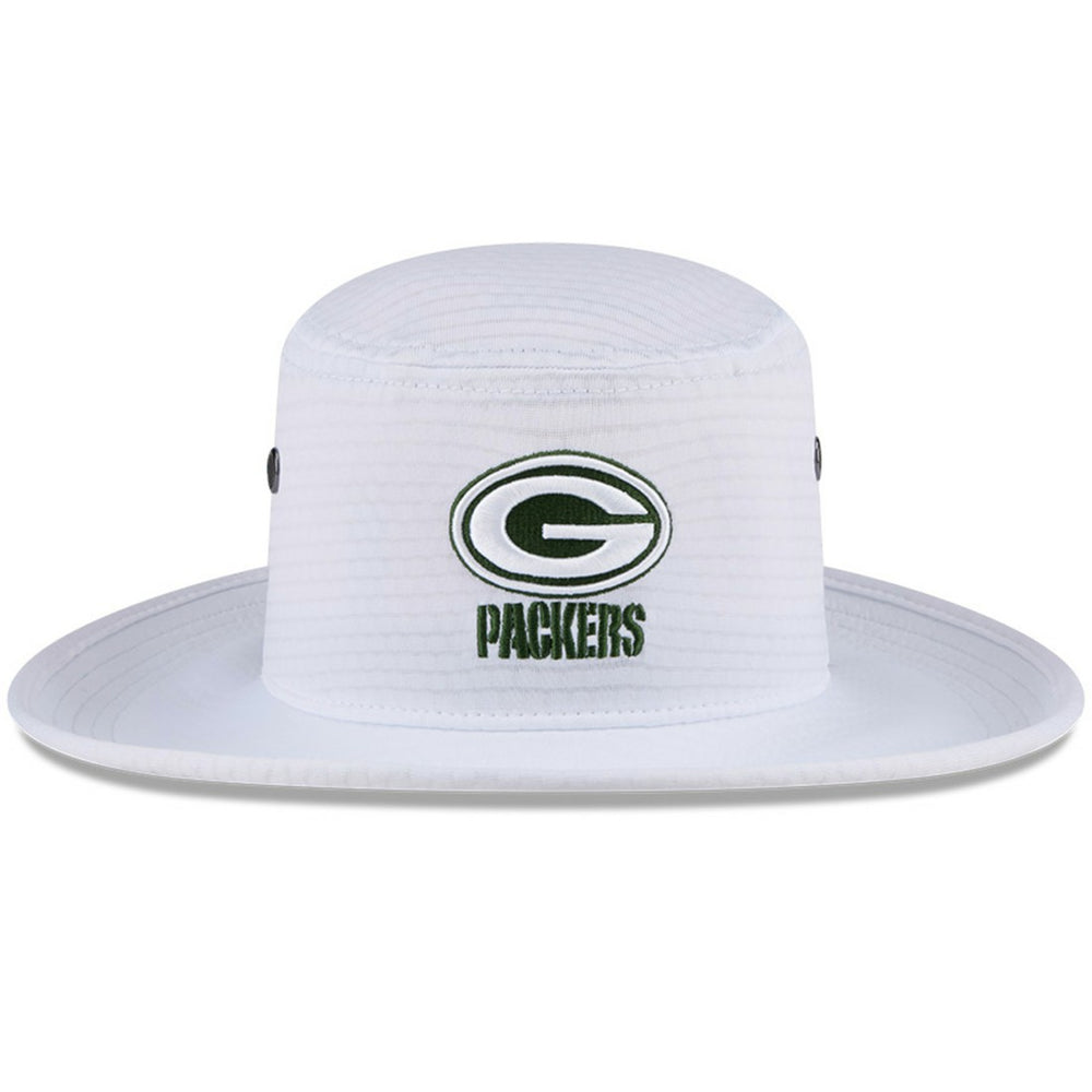 Green Bay Packers New Era 2024 NFL Training Camp Panama Bucket Hat - White online
