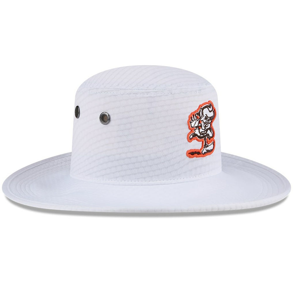 Cleveland Browns New Era 2024 NFL Training Camp Panama Bucket Hat - White on sale