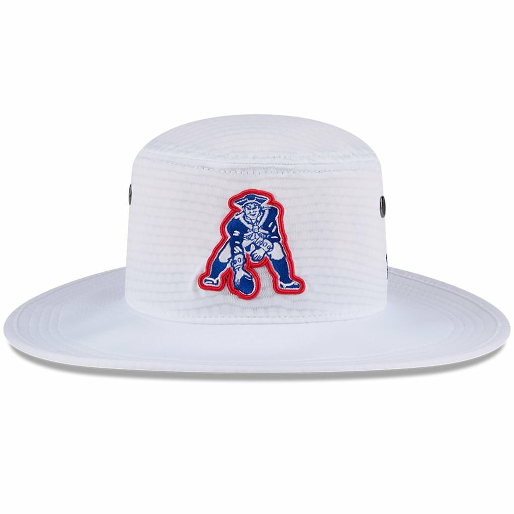 New England Patriots New Era 2024 NFL Training Camp Panama Bucket Hat - White for sale