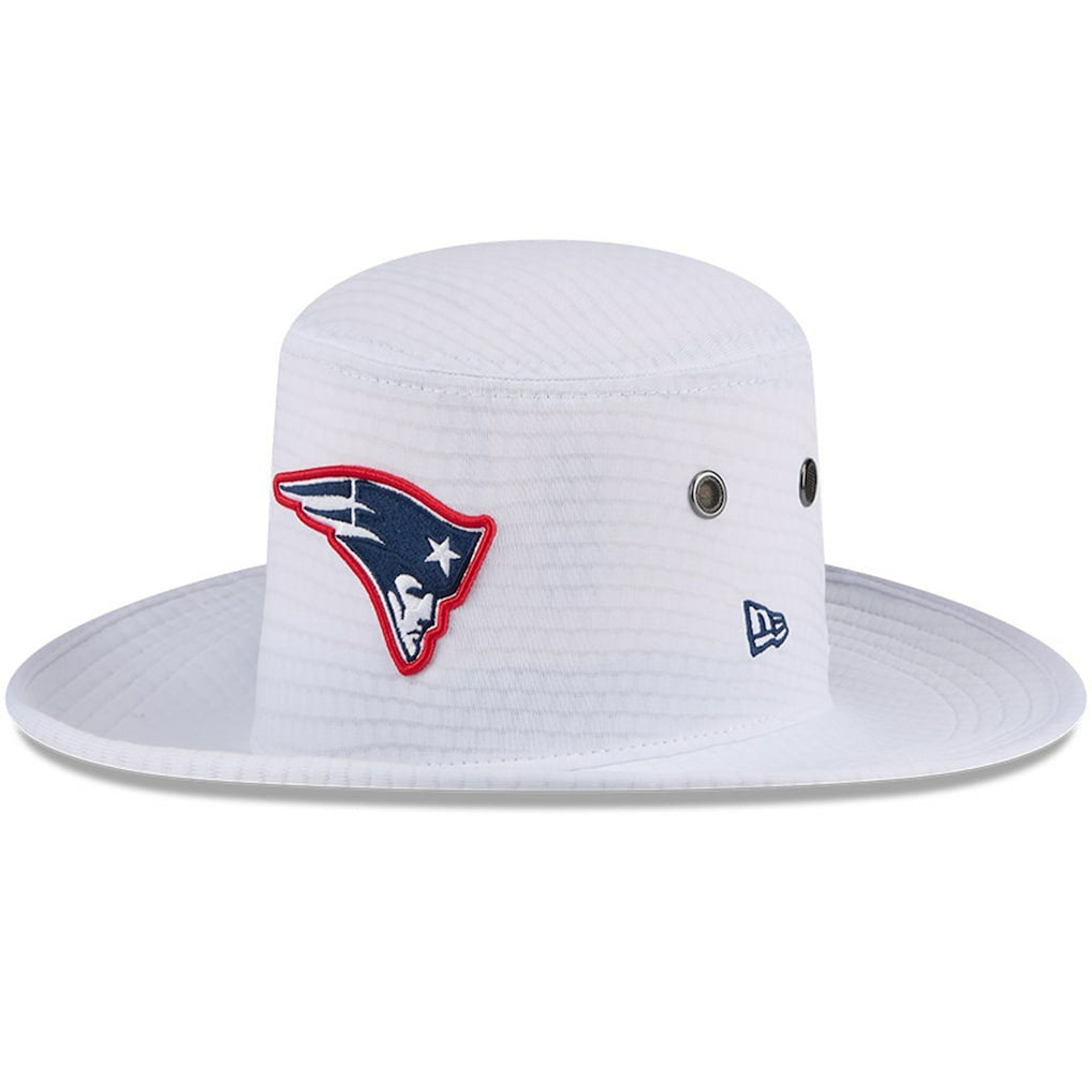 New England Patriots New Era 2024 NFL Training Camp Panama Bucket Hat - White outlet