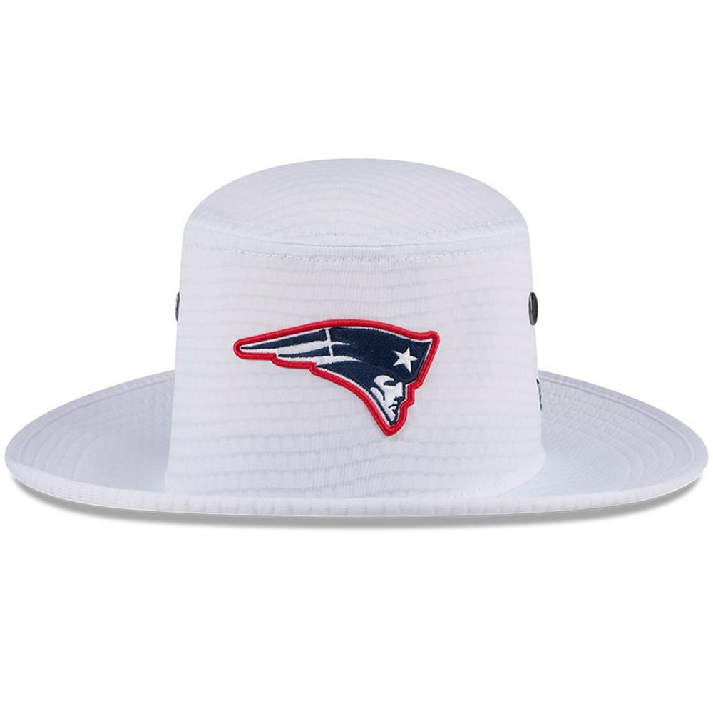 New England Patriots New Era 2024 NFL Training Camp Panama Bucket Hat - White outlet