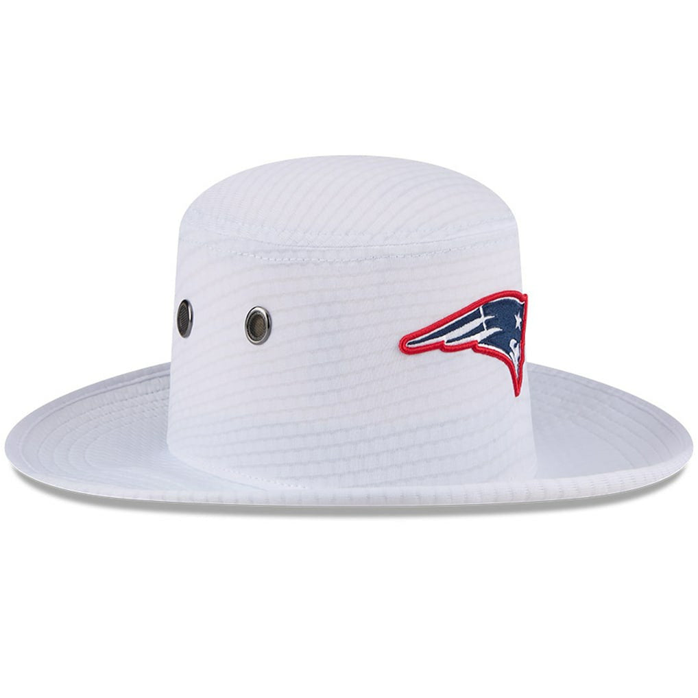 New England Patriots New Era 2024 NFL Training Camp Panama Bucket Hat - White outlet