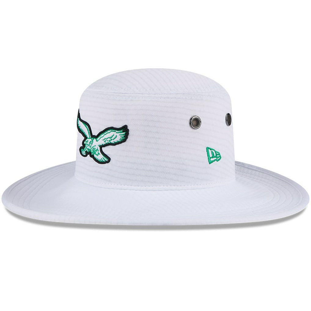 Philadelphia Eagles New Era 2024 NFL Training Camp Panama Bucket Hat - White cheap