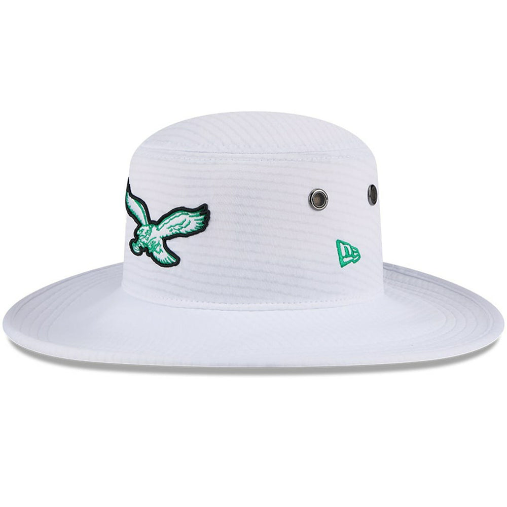 Philadelphia Eagles New Era 2024 NFL Training Camp Panama Bucket Hat - White cheap