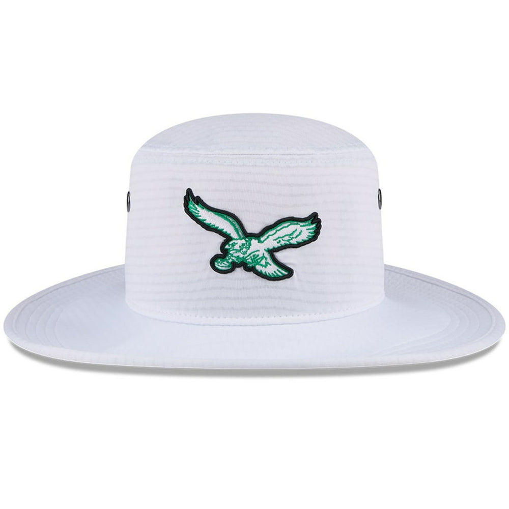 Philadelphia Eagles New Era 2024 NFL Training Camp Panama Bucket Hat - White cheap