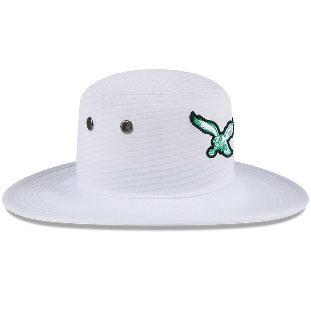 Philadelphia Eagles New Era 2024 NFL Training Camp Panama Bucket Hat - White cheap