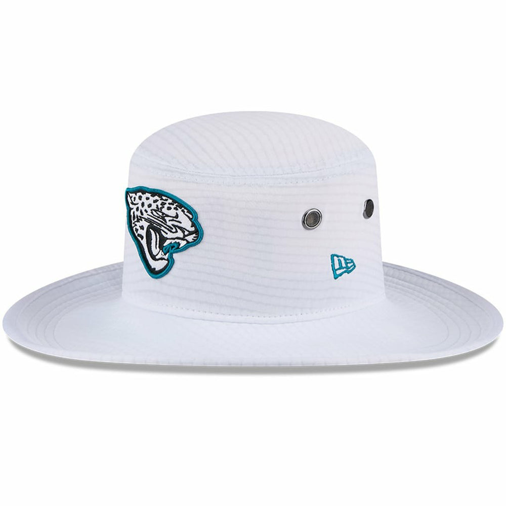 Jacksonville Jaguars New Era 2024 NFL Training Camp Panama Bucket Hat - White discount