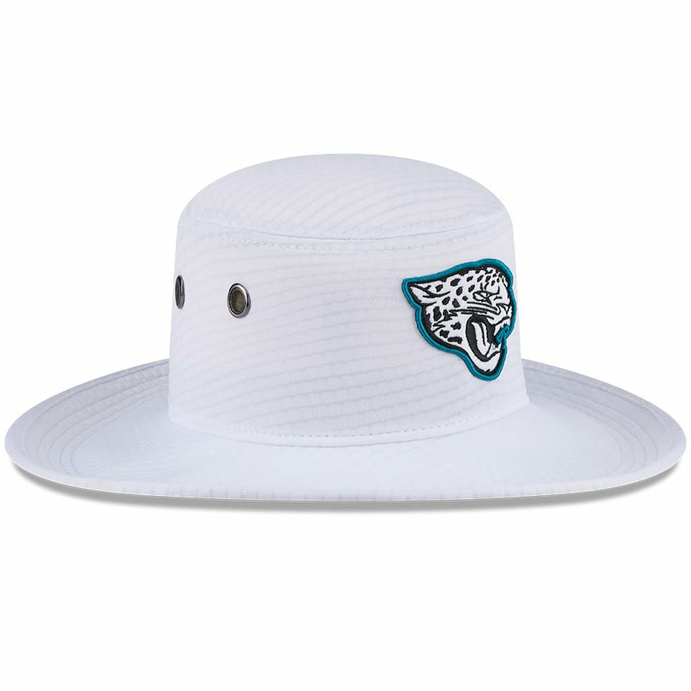 Jacksonville Jaguars New Era 2024 NFL Training Camp Panama Bucket Hat - White discount