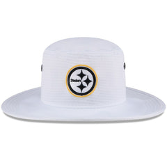 Pittsburgh Steelers New Era 2024 NFL Training Camp Panama Bucket Hat - White on sale