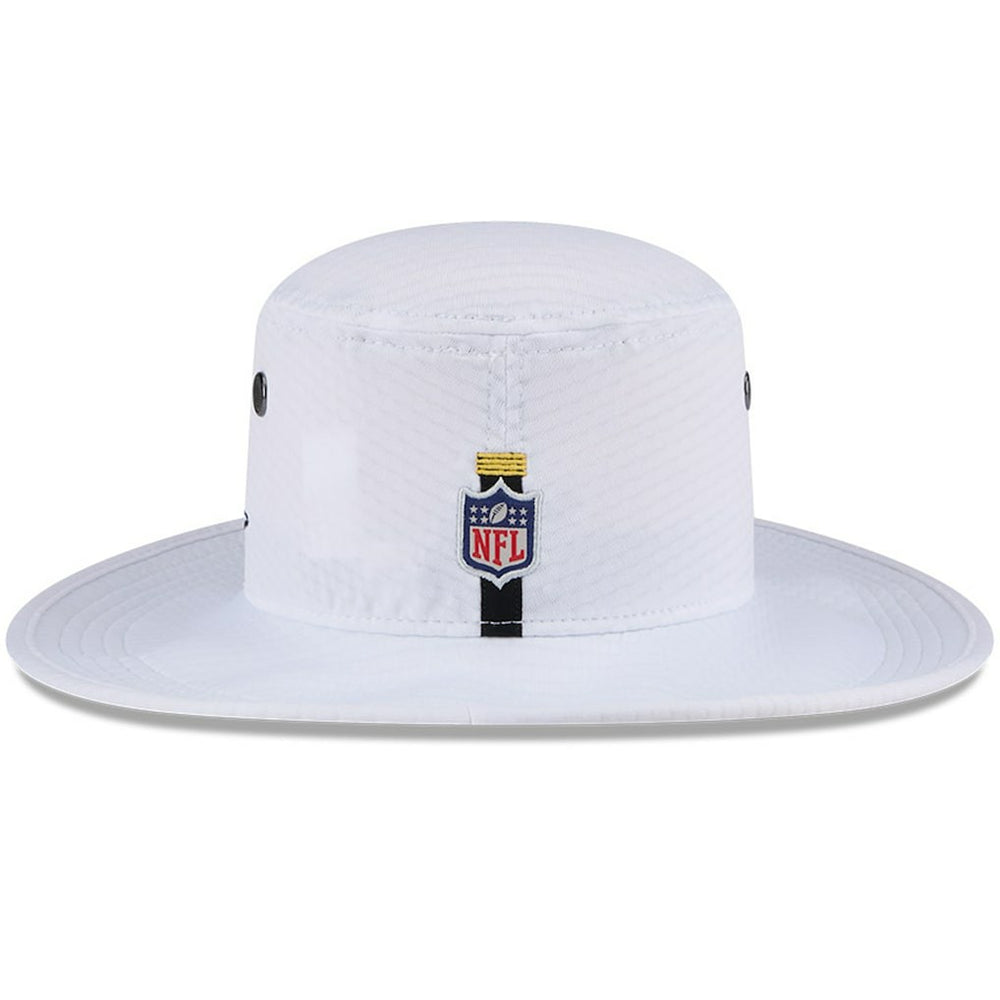 Pittsburgh Steelers New Era 2024 NFL Training Camp Panama Bucket Hat - White on sale