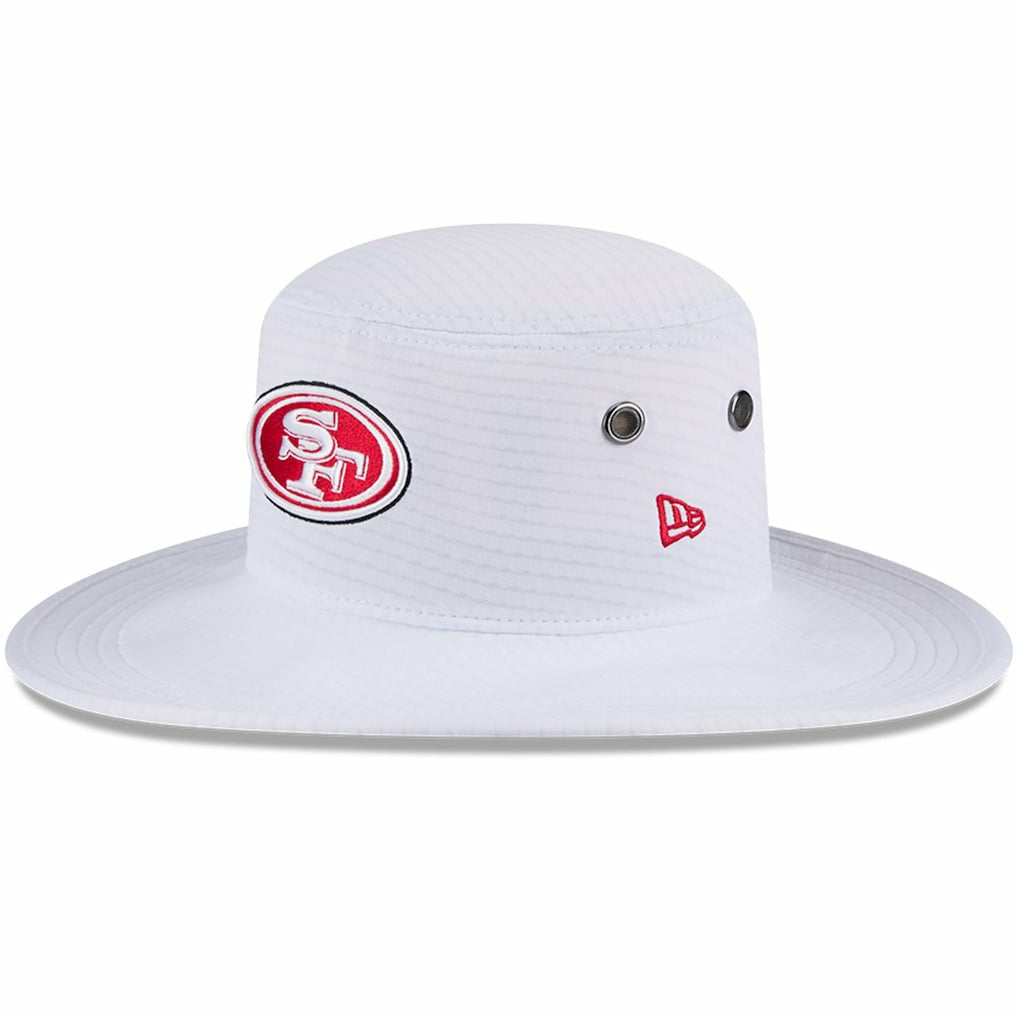 San Francisco 49ers New Era 2024 NFL Training Camp Panama Bucket Hat - White for sale