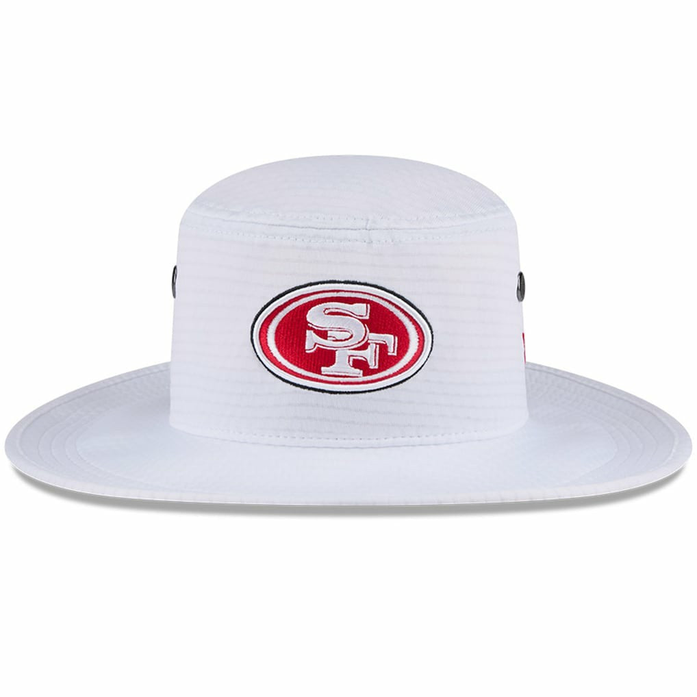 San Francisco 49ers New Era 2024 NFL Training Camp Panama Bucket Hat - White for sale