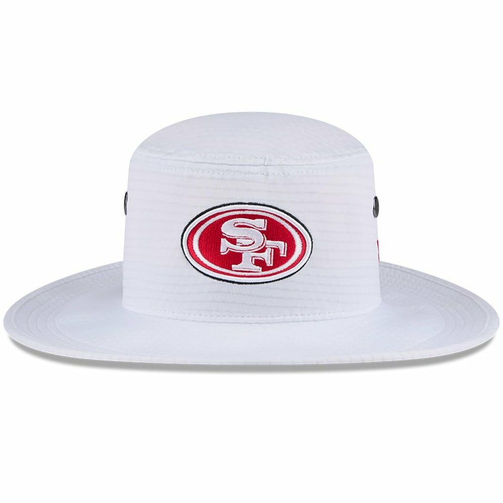 San Francisco 49ers New Era 2024 NFL Training Camp Panama Bucket Hat - White for sale