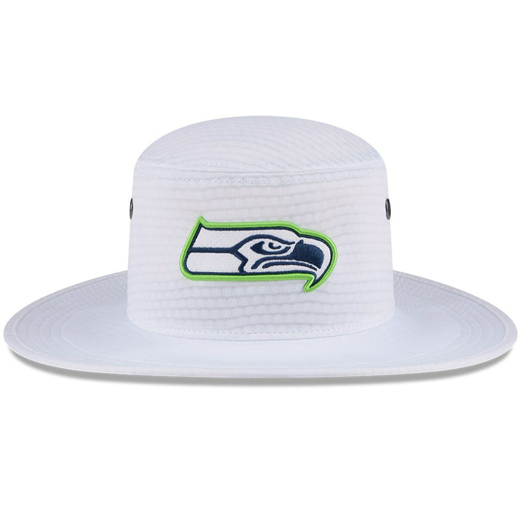 Seattle Seahawks New Era 2024 NFL Training Camp Panama Bucket Hat - White outlet