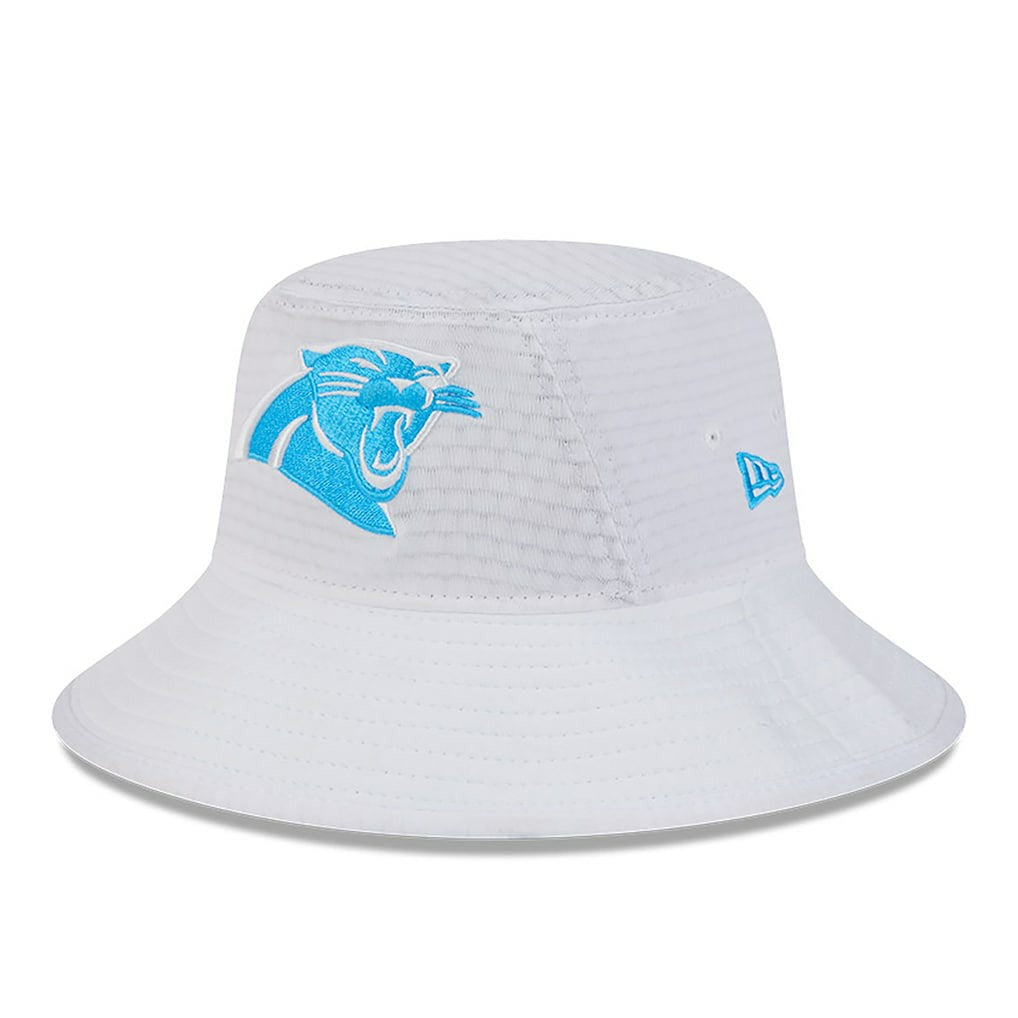 Carolina Panthers New Era 2024 NFL Training Camp Stretch Bucket Hat - White on sale