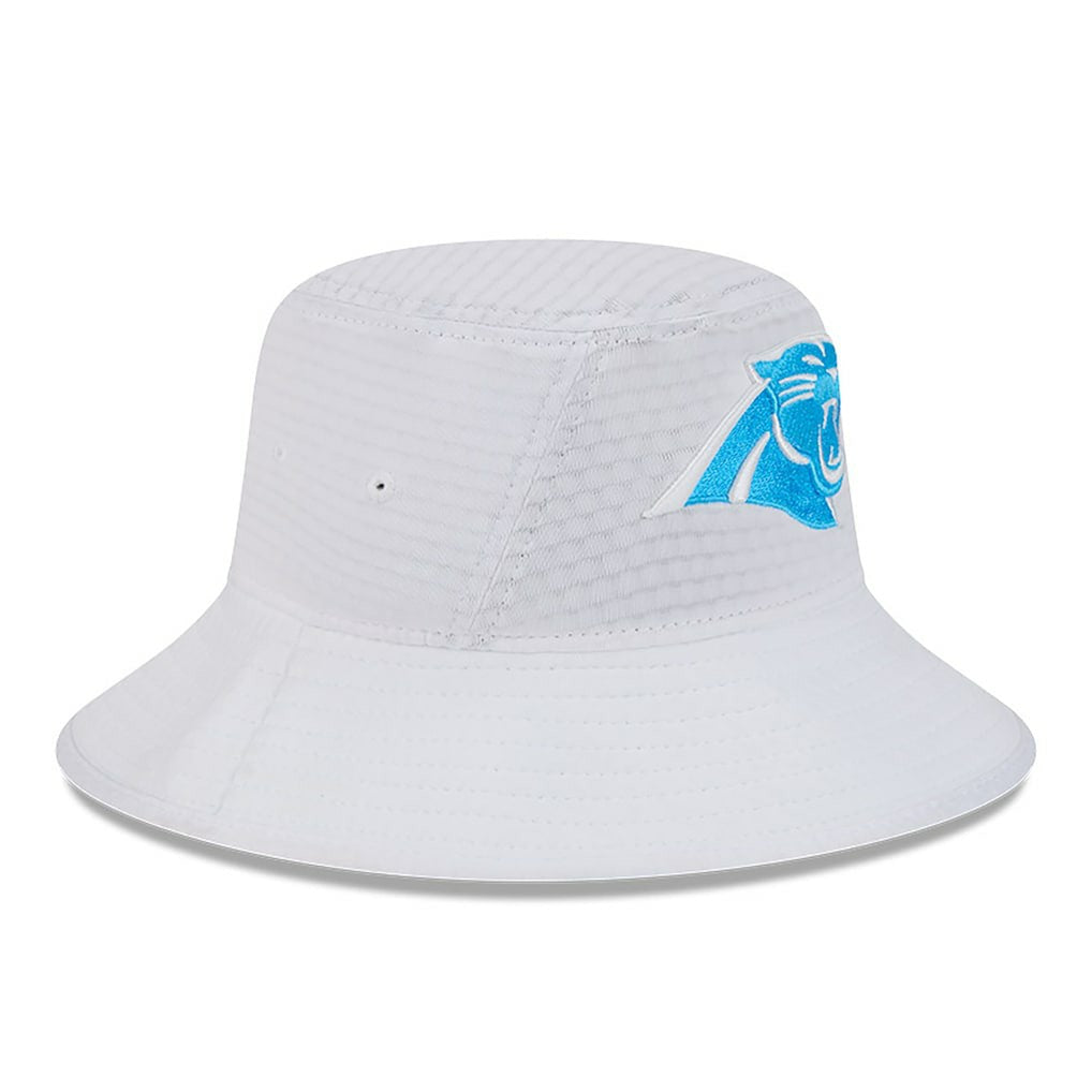 Carolina Panthers New Era 2024 NFL Training Camp Stretch Bucket Hat - White on sale