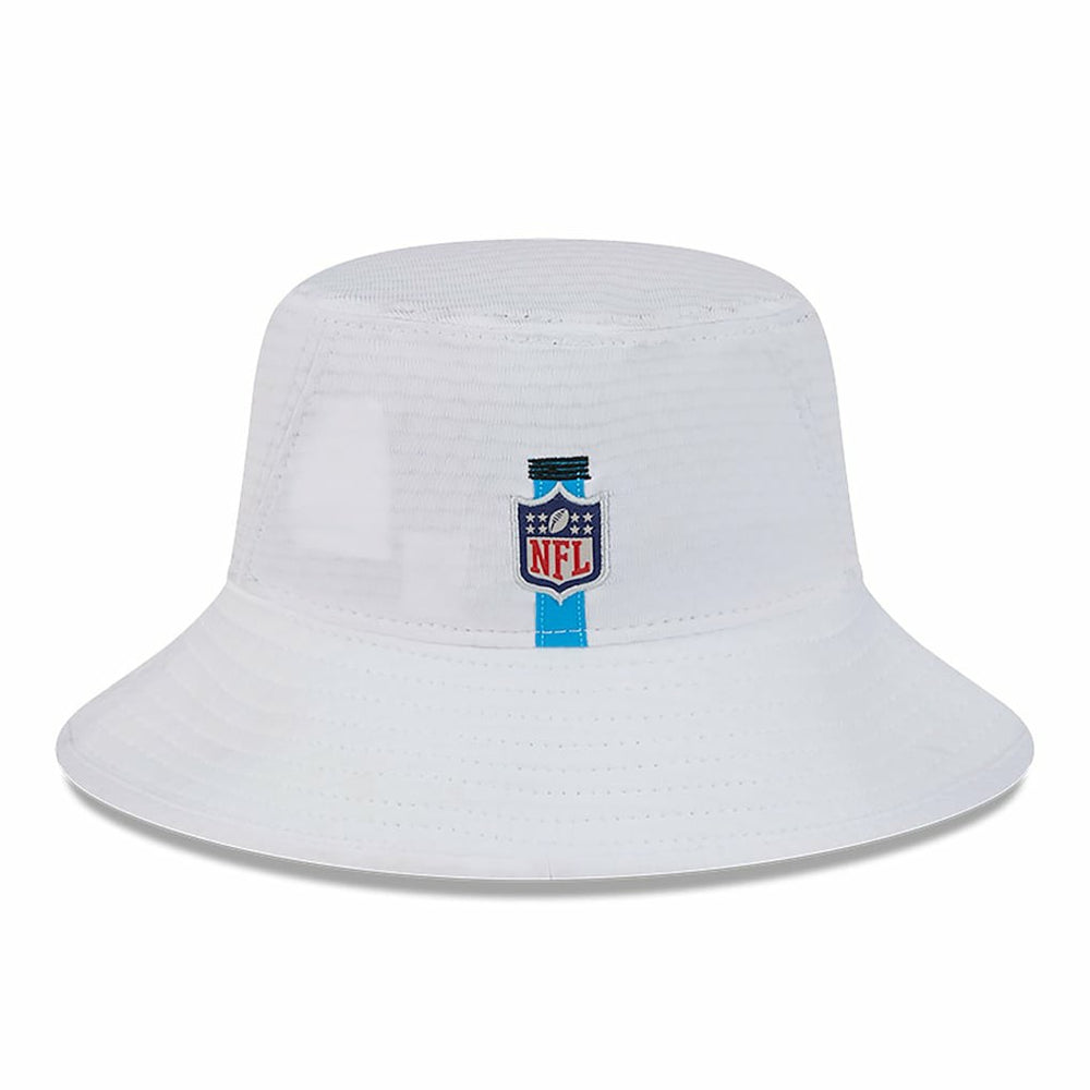 Carolina Panthers New Era 2024 NFL Training Camp Stretch Bucket Hat - White on sale