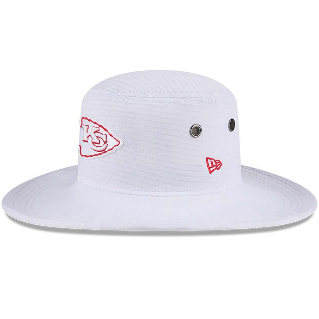 Kansas City Chiefs New Era 2024 NFL Training Camp Panama Bucket Hat - White on sale