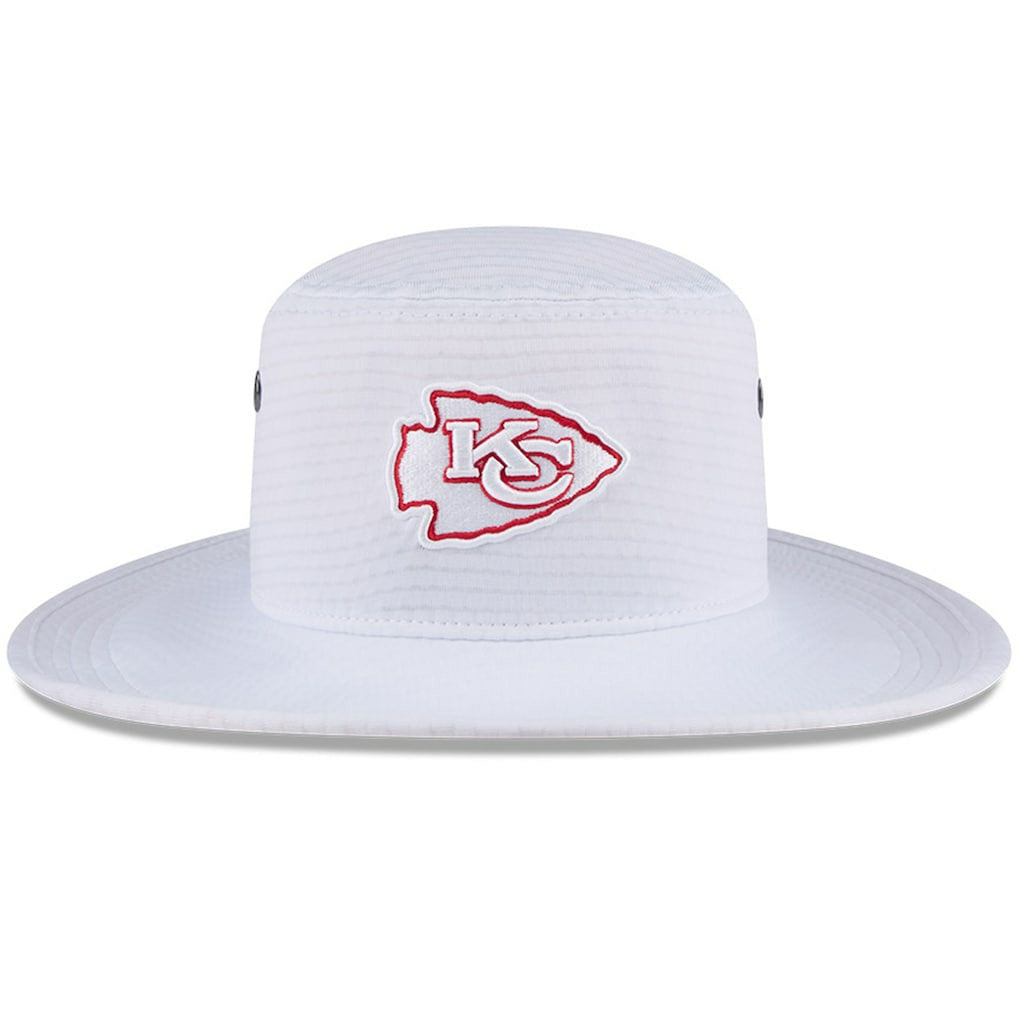 Kansas City Chiefs New Era 2024 NFL Training Camp Panama Bucket Hat - White on sale