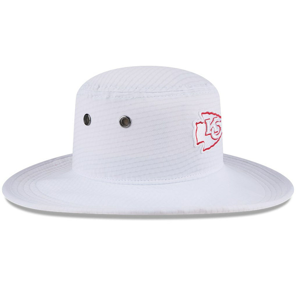 Kansas City Chiefs New Era 2024 NFL Training Camp Panama Bucket Hat - White on sale