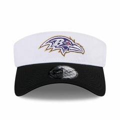 Baltimore Ravens New Era 2024 NFL Training Camp Adjustable Visor - White/Black on sale