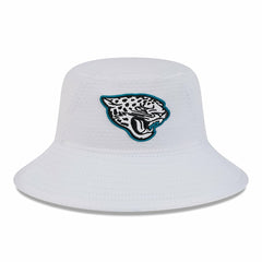 Jacksonville Jaguars New Era 2024 NFL Training Camp Stretch Bucket Hat - White sale