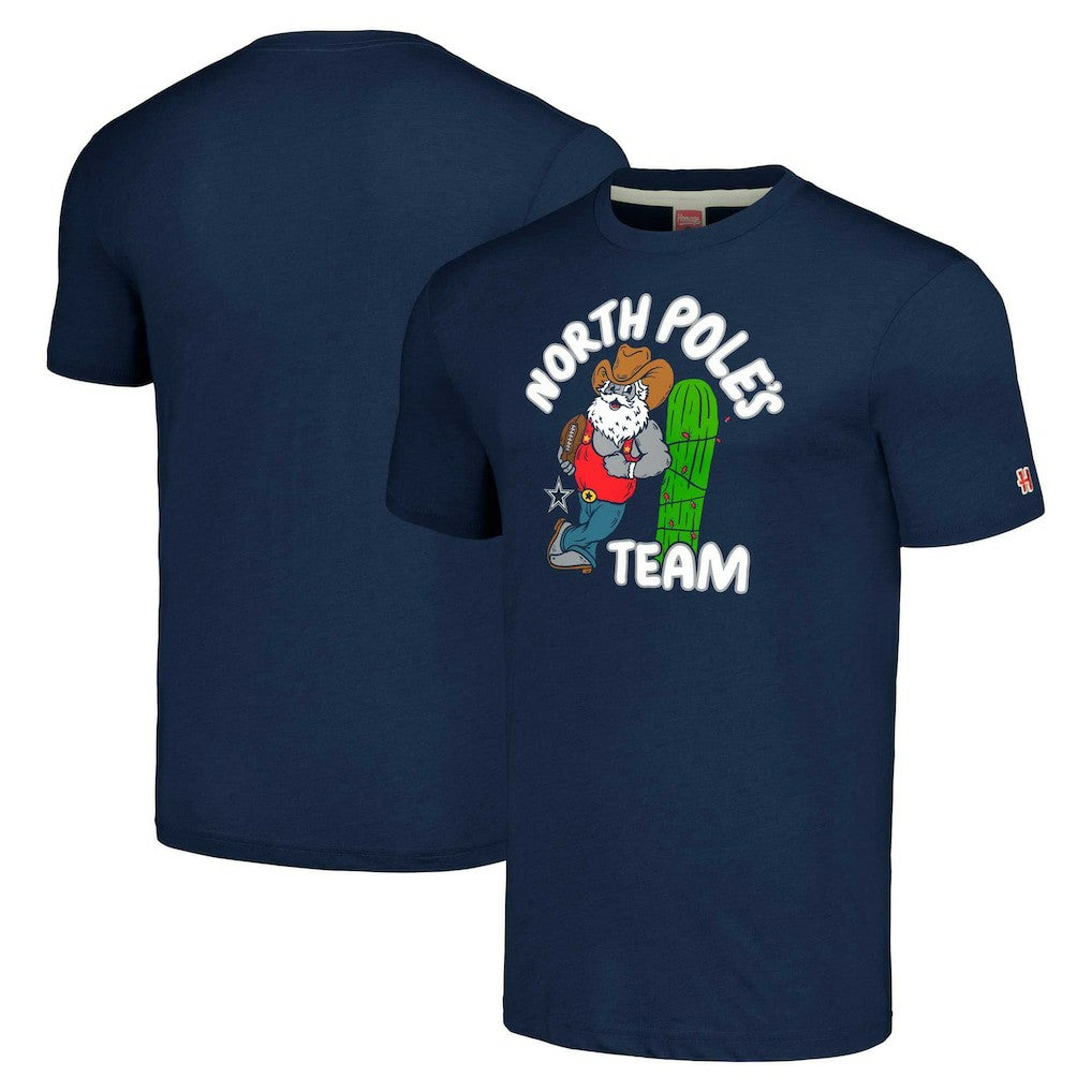 Dallas Cowboys Homage Unisex Holiday Tri-Blend T-Shirt - Navy online