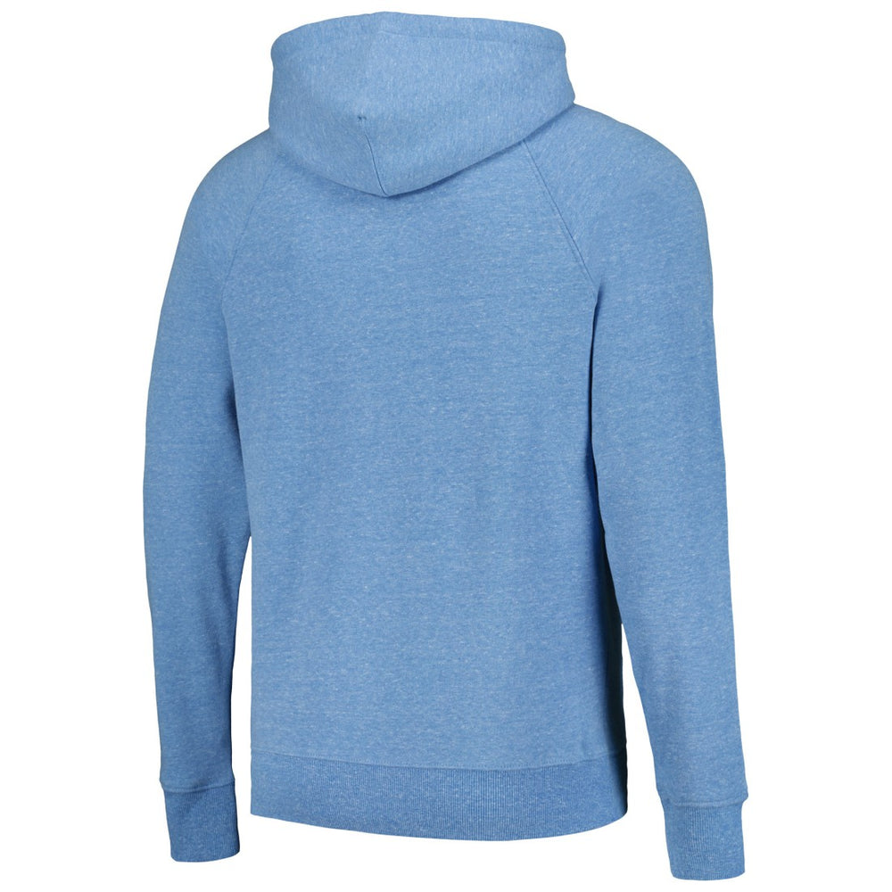 Detroit Lions Homage Unisex Holiday Raglan Tri-Blend Pullover Hoodie - Light Blue cheap
