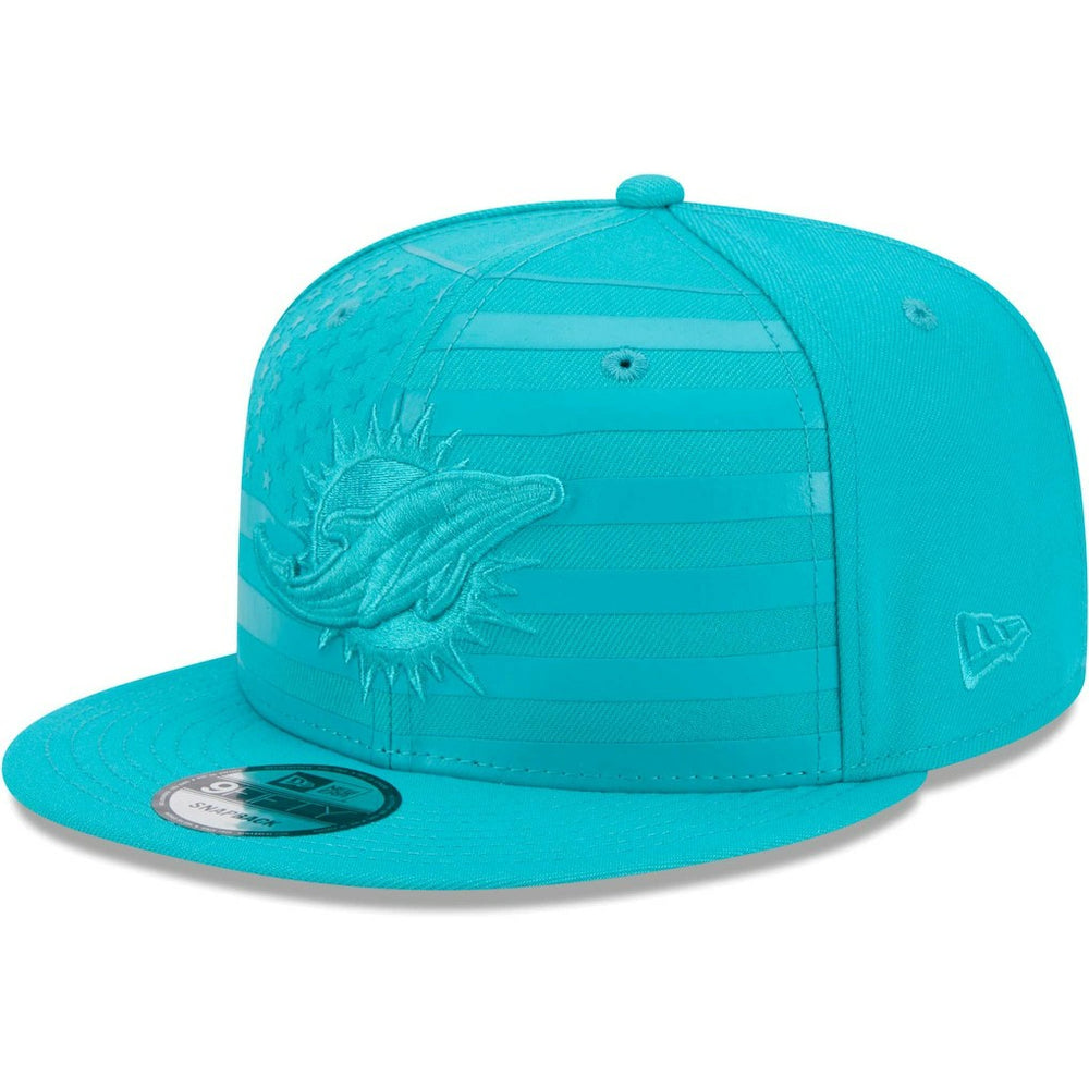 Miami Dolphins New Era Independent 9FIFTY Snapback Hat - Aqua sale